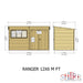 Ranger 12'x6' Double Door Shiplap Shed - Chestnut Mill