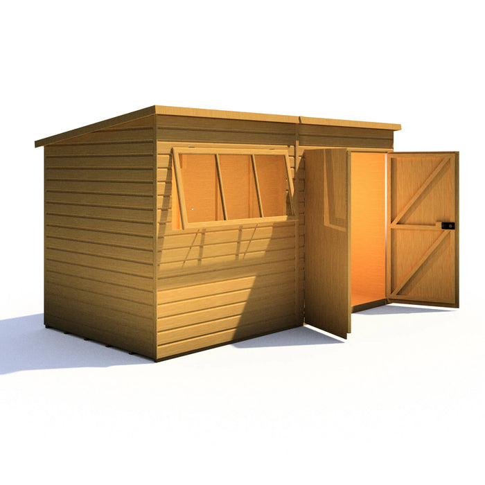 Ranger 12'x6' Double Door Shiplap Shed - Chestnut Mill