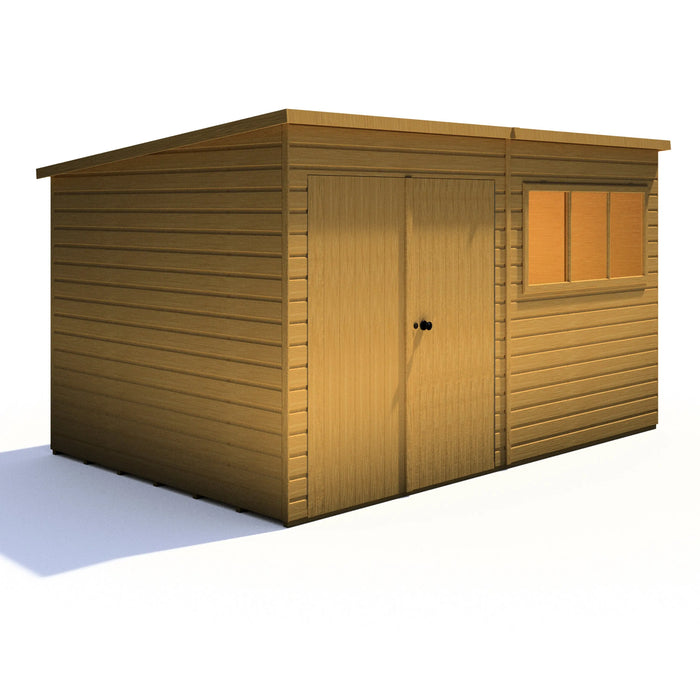 Ranger 12'x8' Double Door Shiplap Shed - Chestnut Mill