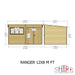 Ranger 12'x8' Double Door Shiplap Shed - Chestnut Mill