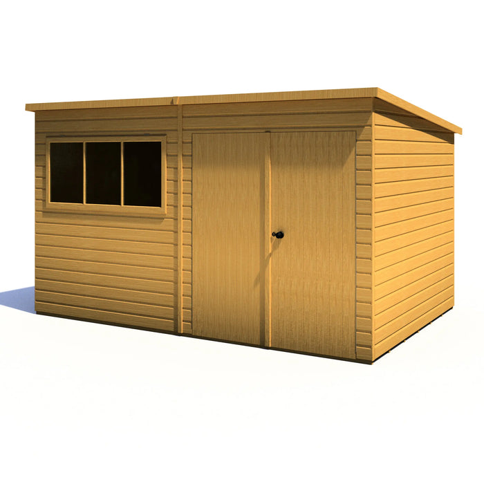 Ranger 12'x8' Double Door Shiplap Shed - Chestnut Mill