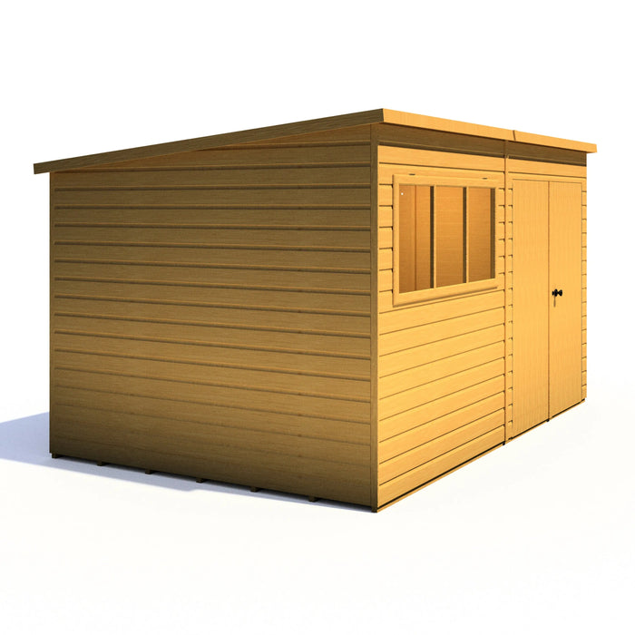 Ranger 12'x8' Double Door Shiplap Shed - Chestnut Mill