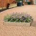 Rectangular Raised Bed 15 cm High, 90 x 120cm - Chestnut Mill
