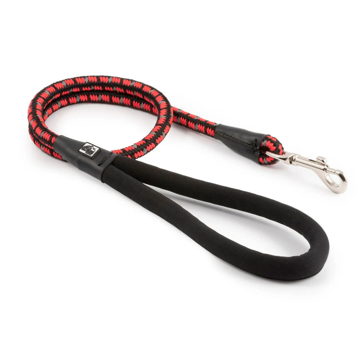 Ancol Extreme Shock Absorb Rope Lead Black / Red - Chestnut Mill