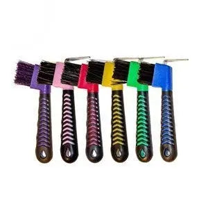 Red Gorilla Hoof Pick with Brush - Multi-Pack - Assorted Colours - Chestnut Mill