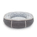 Rosewood Deep Plush Oval Grey Donut Bed - Various Sizes - Chestnut Mill