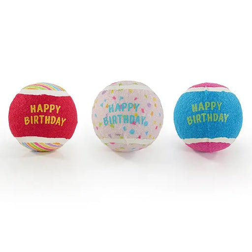 Rosewood Jolly Doggy B'day Balls 4x3pk - Chestnut Mill