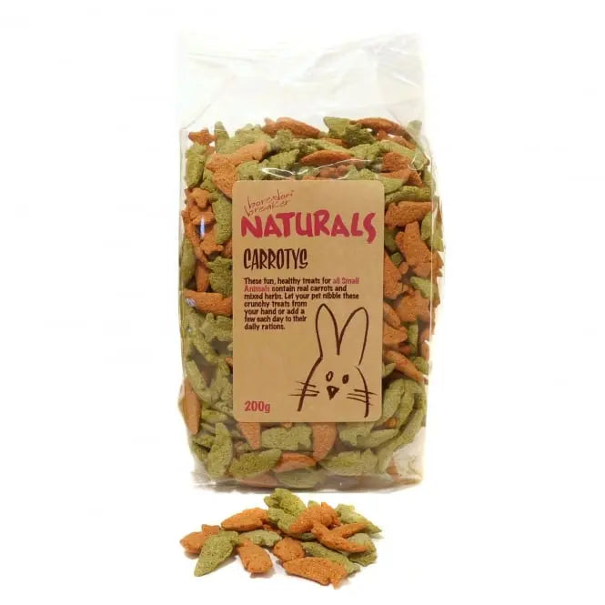 Rosewood Naturals Carrotys Small Animal Treats 200g x 8 - Chestnut Mill