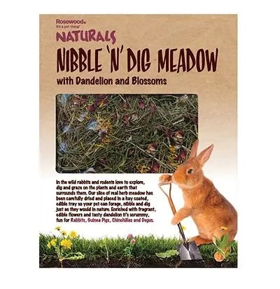 Rosewood Naturals Nibble & Dig Meadow 800g x 4 - Chestnut Mill