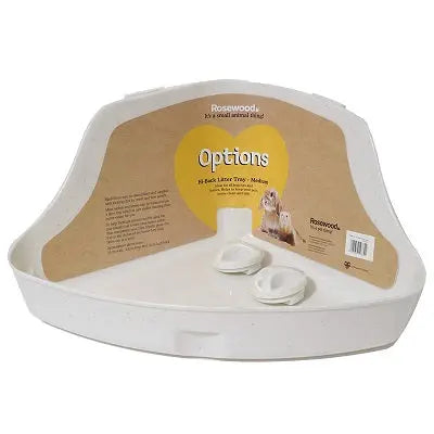 Rosewood Options Corner Litter Tray Medium - Chestnut Mill