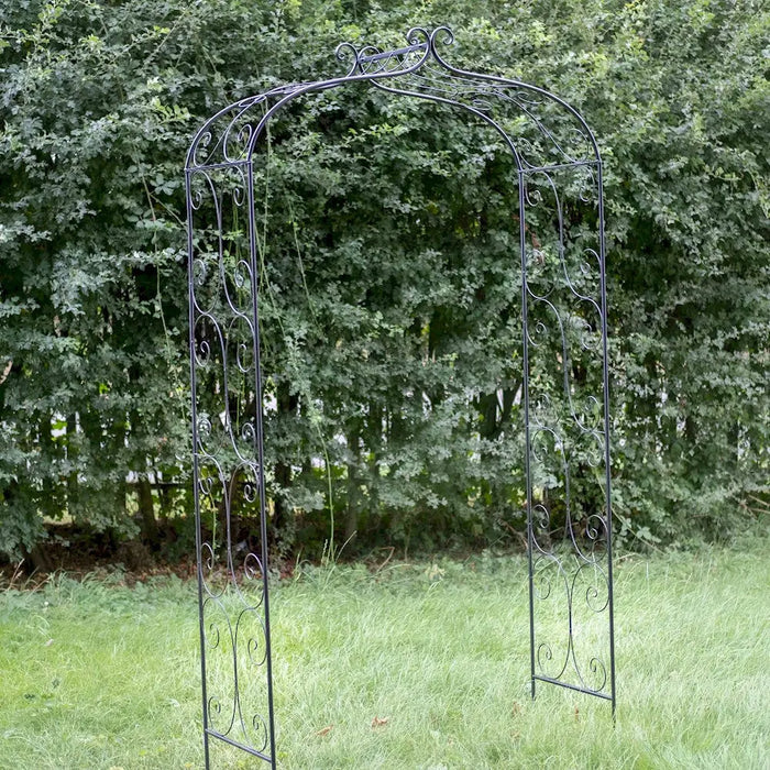 SCROLL GARDEN ARCH - BLACK Ascalon