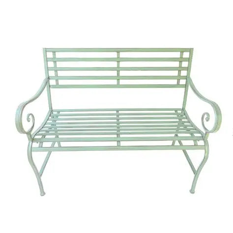 SLATTED BENCH - GREEN - Chestnut Mill