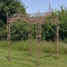 SQUARE PAVILION WITH LEAVES - Rusty - Chestnut Mill