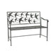 SWALLOW BACK Garden Bench - BLACK Ascalon