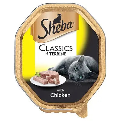 Sheba Tray Classic Terrine Chicken 22 x 85g - SEPTEMBER SPECIAL OFFER - 27% OFF - Chestnut Mill