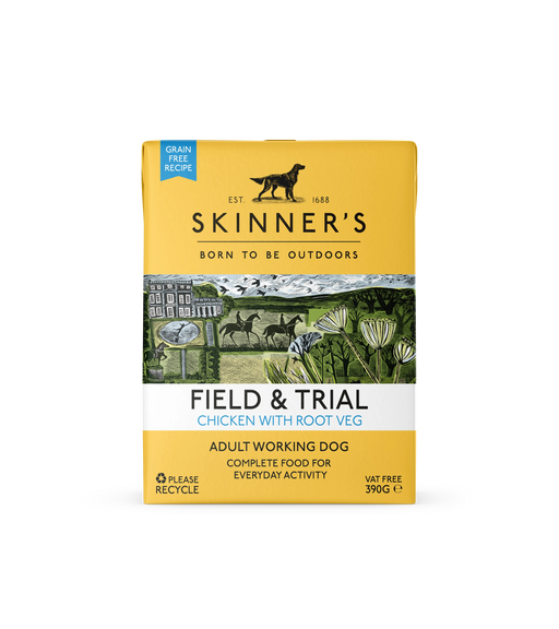 Skinners Field & Trial Adult Chicken with Root Veg Grain Free 18 x 390g - Chestnut Mill