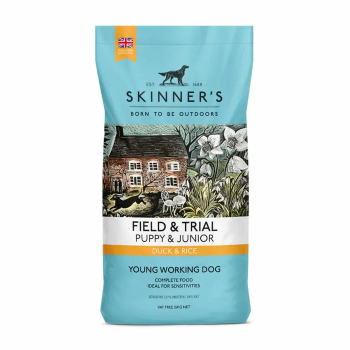 Skinners Field & Trial Puppy Duck & Rice -Various Sizes - AUGUST SPECIAL OFFER - 19% OFF Skinners