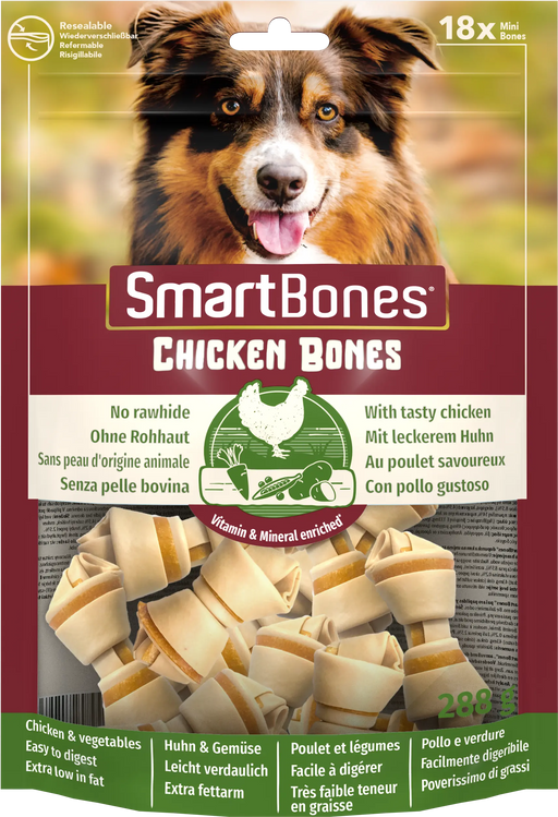 SmartBones Chicken Mini Dog Treats 6 x 18 Pieces - Chestnut Mill