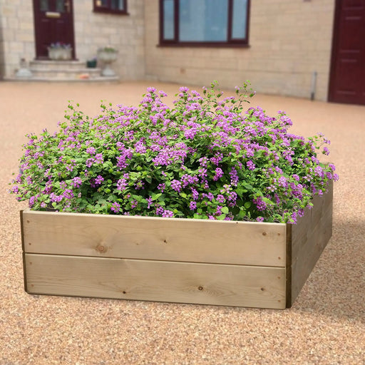 Square Raised Bed 30 cm High, 90 x 90cm - Chestnut Mill