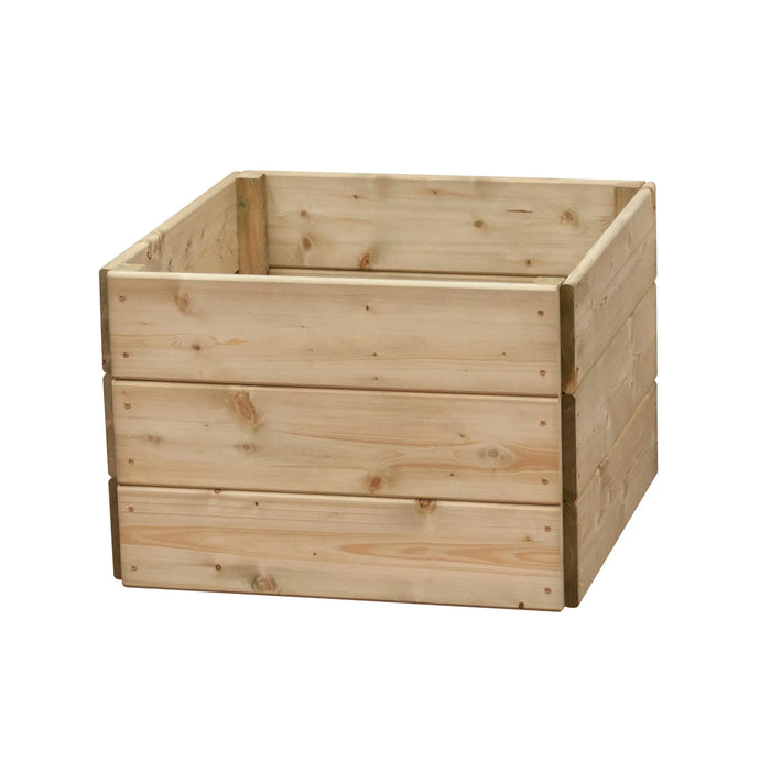 Square Raised Bed 45 cm High, 60 x 60cm - Chestnut Mill