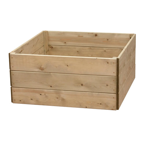 Square Raised Bed 45 cm High, 90 x 90cm - Chestnut Mill