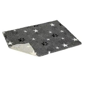 Vetbed Grey Paws/Stars Nonslip Bed for Dogs & Cats - Various Sizes - SEPTEMBER SPECIAL OFFER - 6% OFF - Chestnut Mill