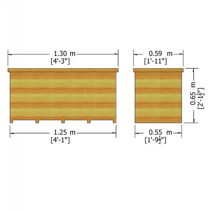 Storage Box 4' X 2' - Chestnut Mill