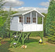 Stork Playhouse 6' x 4' On Platform - OPTIONAL SLIDE - Chestnut Mill