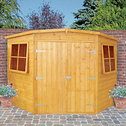 7' x 7' Corner Shed / Summerhouse - Chestnut Mill