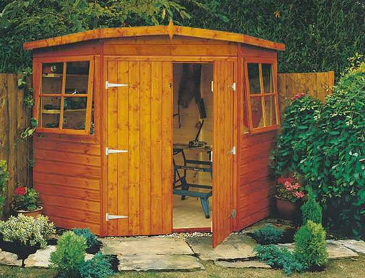 7' x 7' Corner Shed / Summerhouse - Chestnut Mill