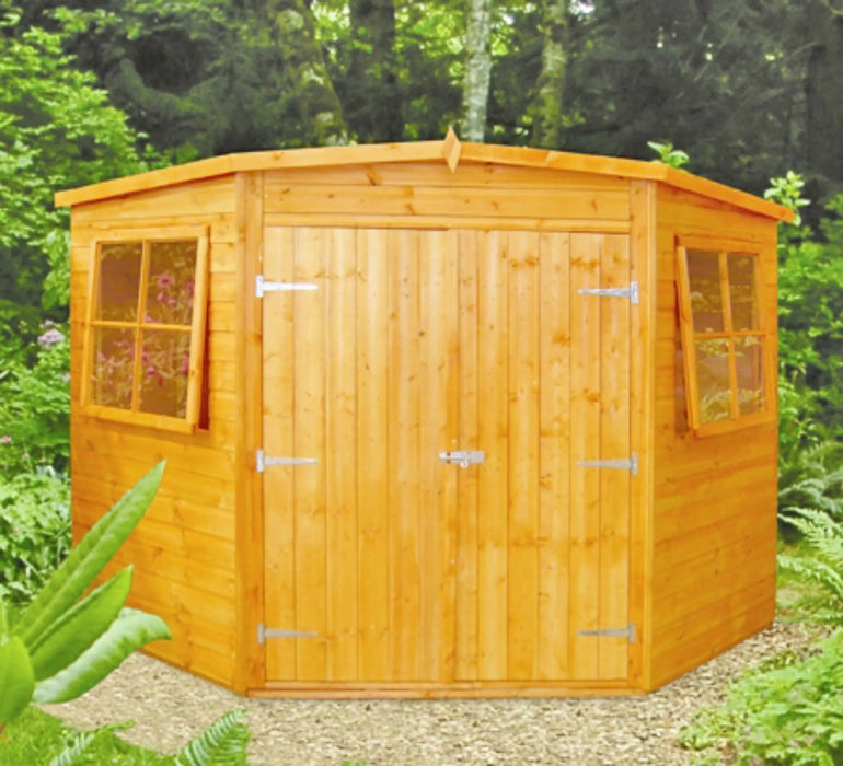 8' x 8' Corner Shed / Summerhouse - Chestnut Mill