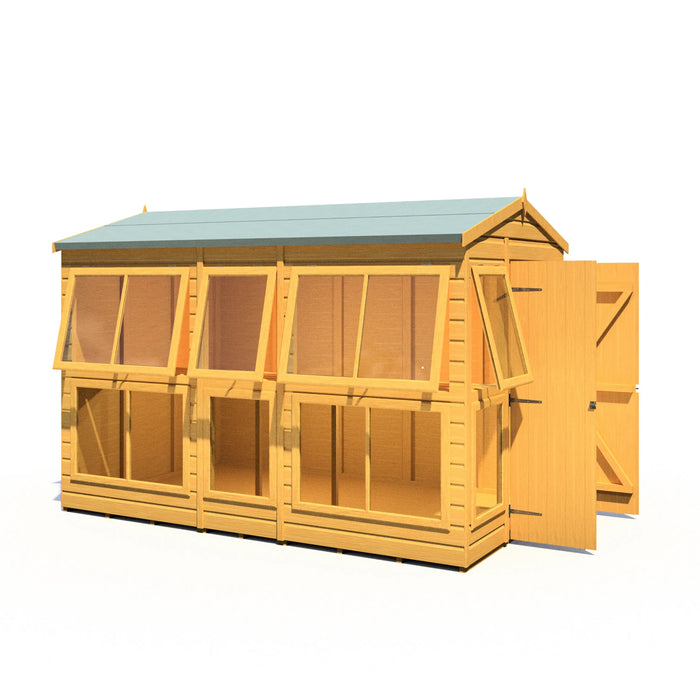 Sun Hut Potting Shed - 6'x10' - Chestnut Mill