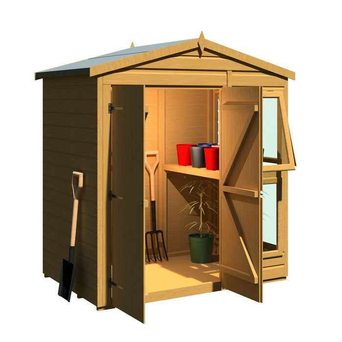 Sun Hut Potting Shed - 6'x4' - Chestnut Mill