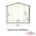 Sun Hut Potting Shed - 8'x4' - Chestnut Mill