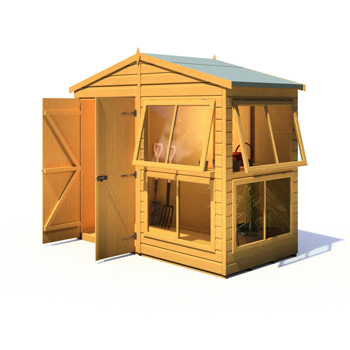 Sun Hut Potting Shed - 8'x4' - Chestnut Mill