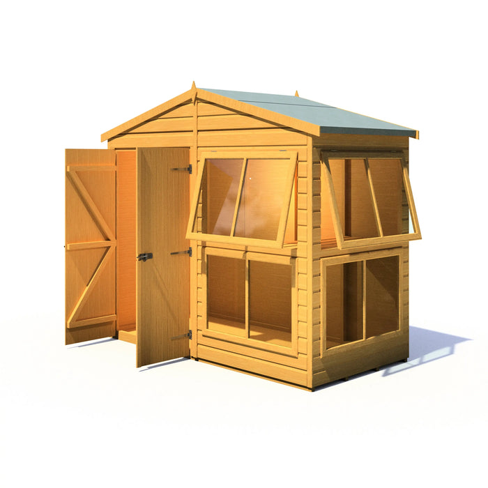 Sun Hut Potting Shed - 8'x4' - Chestnut Mill