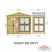 Sun Hut Potting Shed - 8'x4' - Chestnut Mill