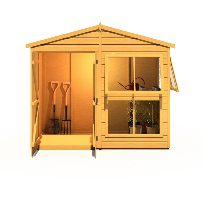 Sun Hut Potting Shed - 8'x4' - Chestnut Mill