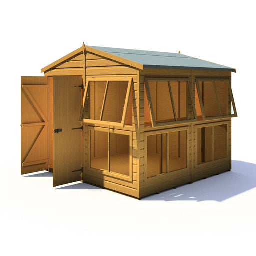 Sun Hut Potting Shed - 8'x8' - Chestnut Mill