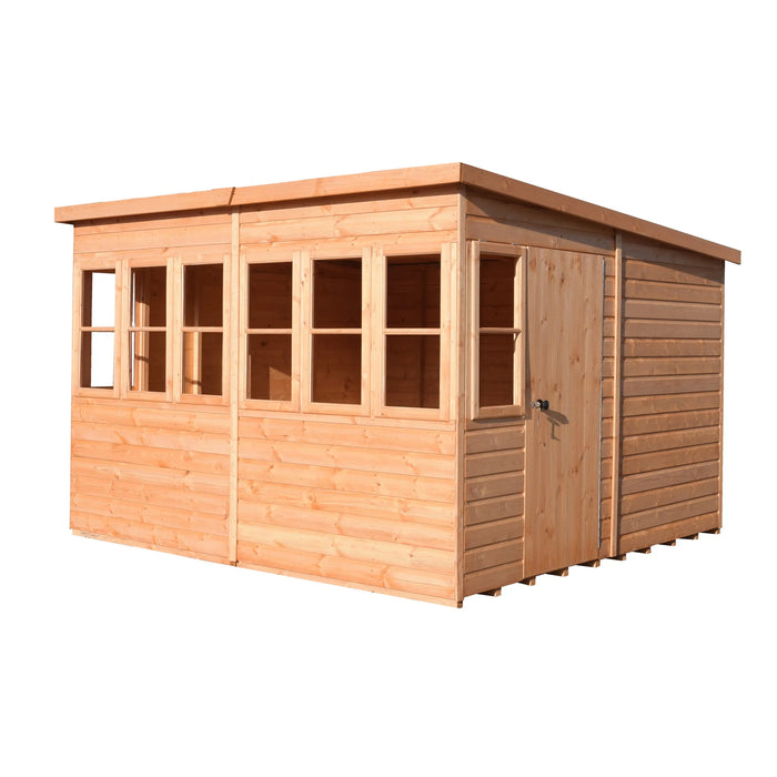 Sun Pent Potting Shed 10' x 10' - Chestnut Mill