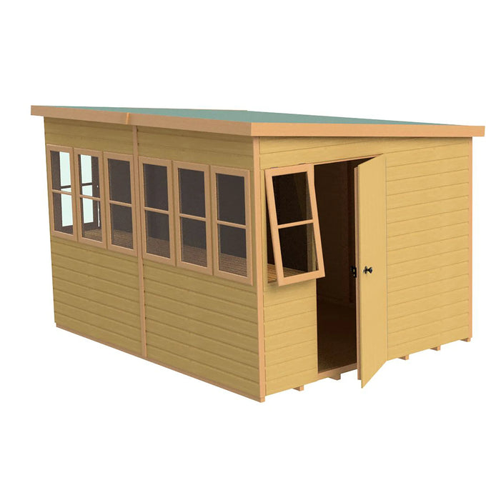 Sun Pent Potting Shed 10' x 10' - Chestnut Mill