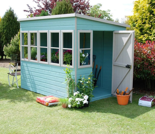 Sun Pent Potting Shed 8' x 6' - Chestnut Mill