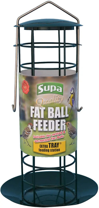 Supa Fat Ball Feeder With Tray - Chestnut Mill