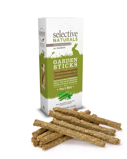 Supreme Selective Naturals Garden Sticks with Pea & Mint 4 x 60g - Chestnut Mill