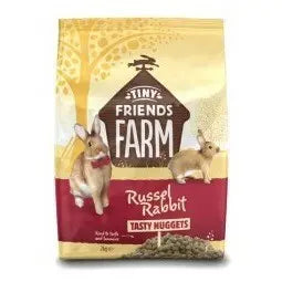 Supreme Tiny Friends Farm Russel's Tasty Nuggets for Rabbits - Various Sizes - Chestnut Mill