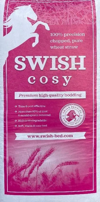 Swish Cosy Wheat Straw Bedding Pink Bale - Chestnut Mill