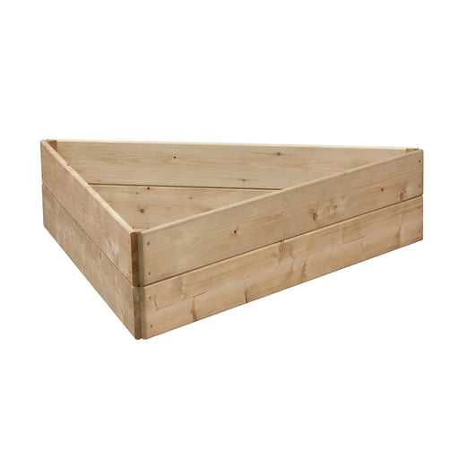 Triangular Raised Bed 30 cm High, 120cm each side - Chestnut Mill