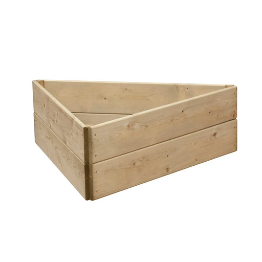 Triangular Raised Bed 30 cm High, 60cm each side - Chestnut Mill