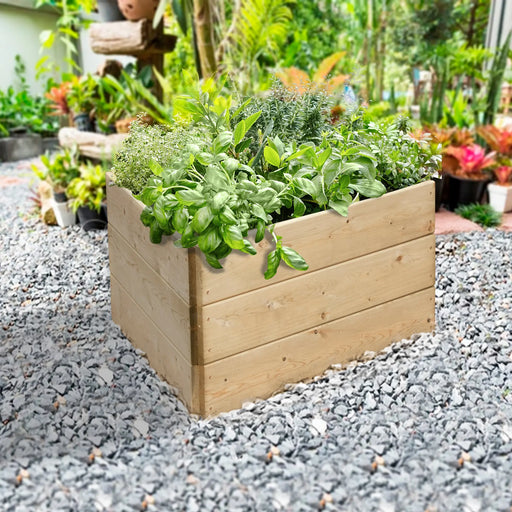 Triangular Raised Bed 45 cm High, 90cm each side - Chestnut Mill