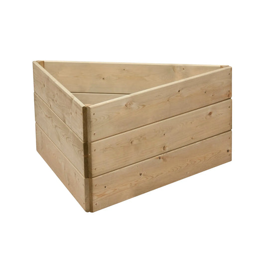 Triangular Raised Bed 45 cm High, 90cm each side - Chestnut Mill